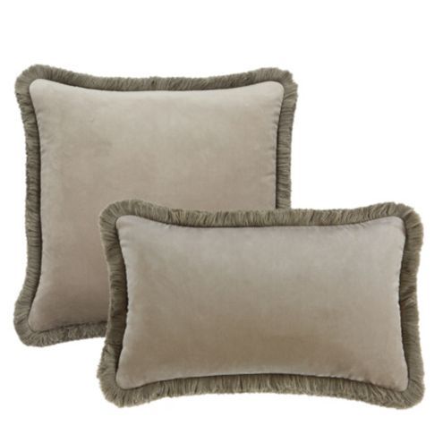 Fringed Signature Velvet Pillow | Ballard Designs, Inc.