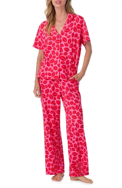 Room Service Pjs Print Pajamas in Pink Print at Nordstrom, Size Large | Nordstrom