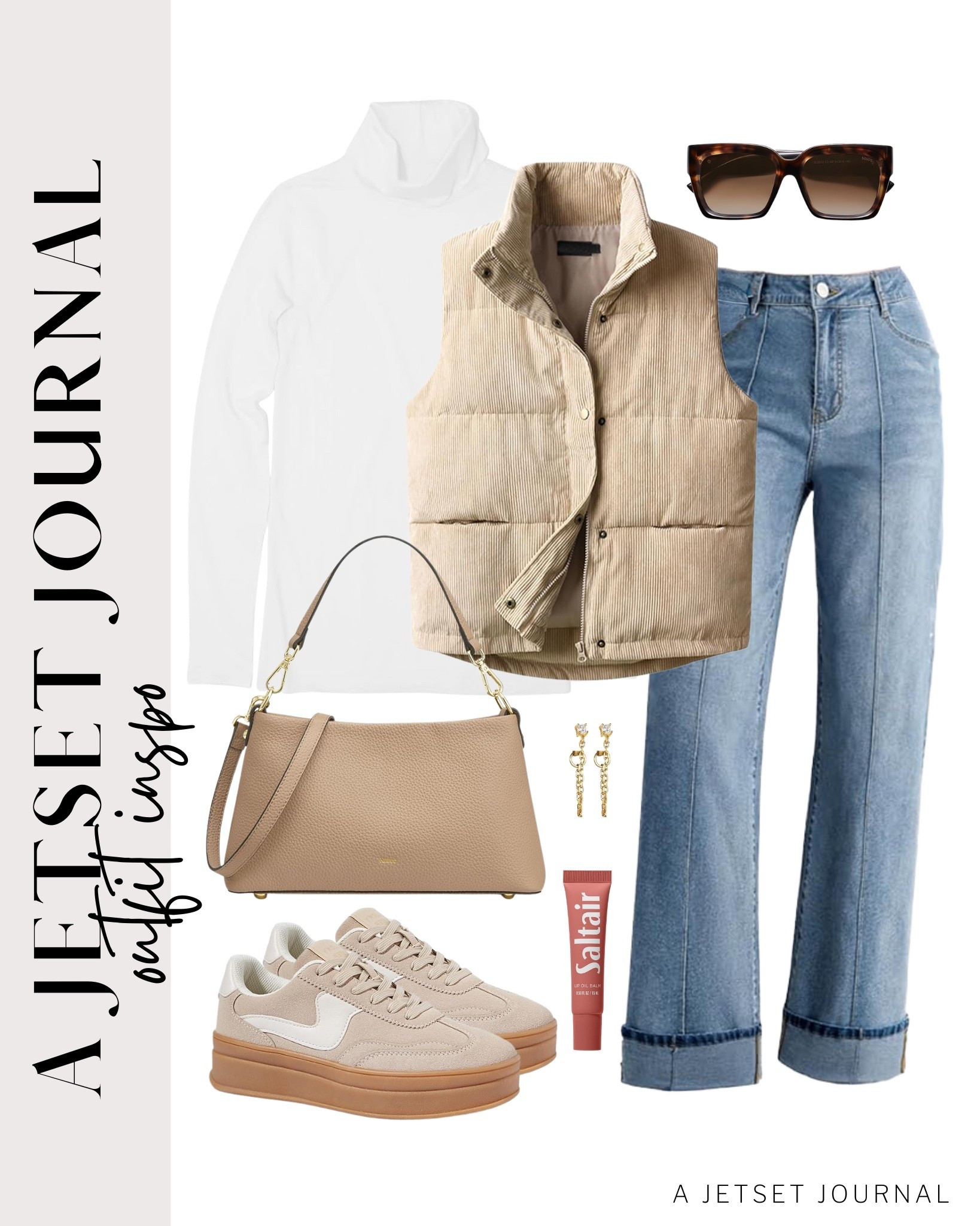 Add a cute corduroy vest to your outfit this season to make your outfit feel cute and cozy!
saltair lip balm, gold earrings, winter outift, trendy jeans, casual outfit, ways to style, casual outfit inspo, capsule wardrobe, favorite finds, top picks, mom outfit, everyday style, fall style, trendy look, viral style, affordable look, amazon favorites, fall outfit idea

#LTKSeasonal #LTKFindsUnder50 #LTKU