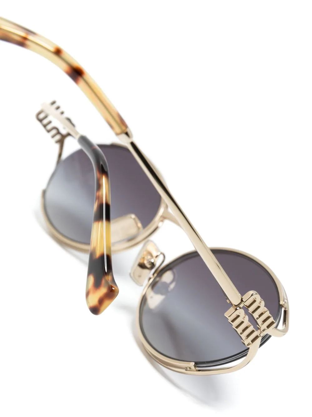 Miu Miu Eyewear oval-frame Sunglasses - Farfetch | Farfetch Global