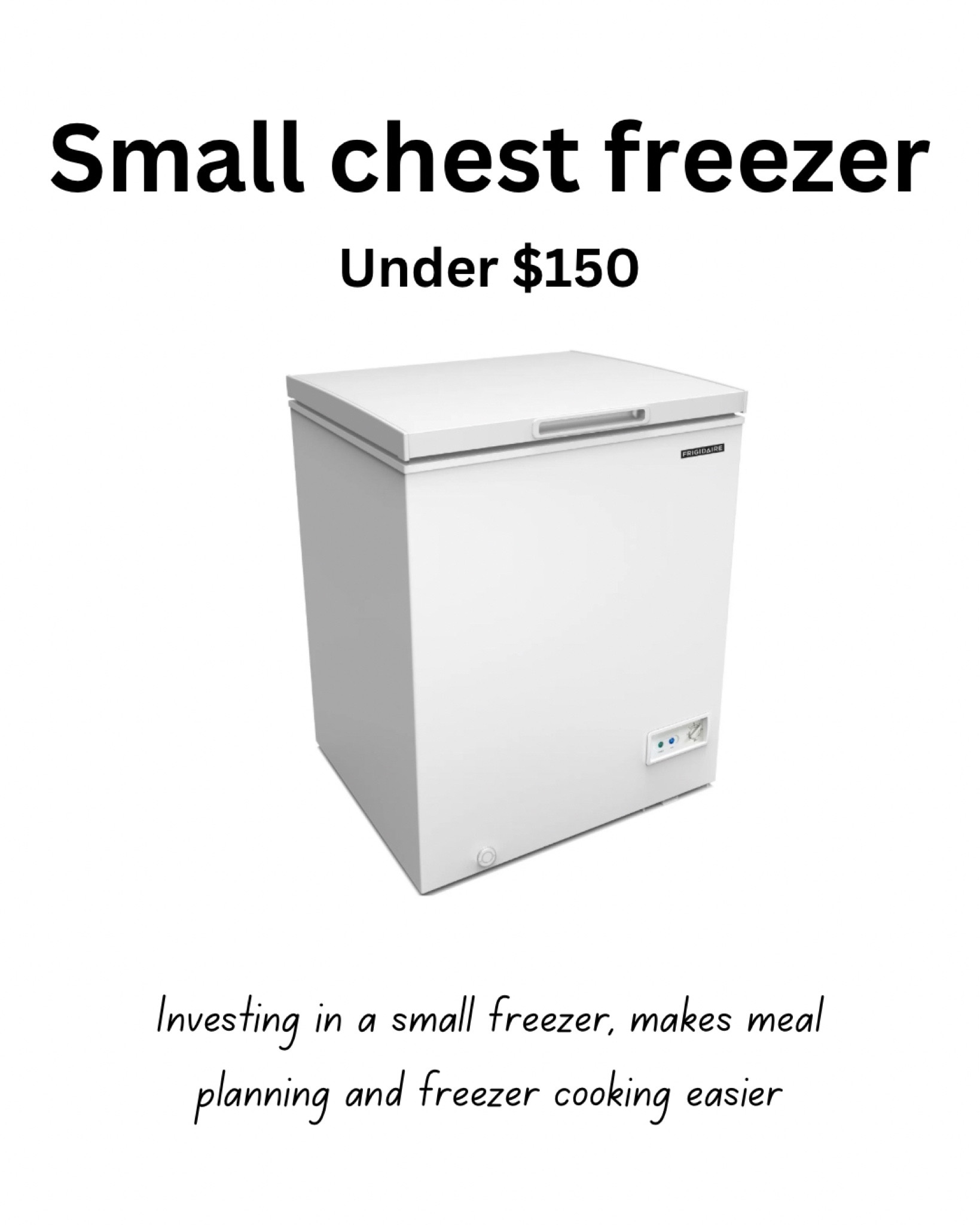 Is meal planning and meal prep one of your goals for the year? Having a small chest freezer is great for storing freezer meals