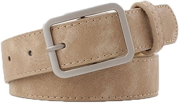 COTIM COYIN Women's Suede Leather Belts with Silver Buckle for Jeans, Pants, Dresses | Amazon (CA)