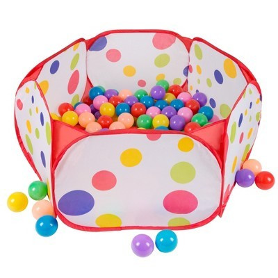 Toy Time Kids Popup 6-Sided Ball Pit With 200 Balls | Target