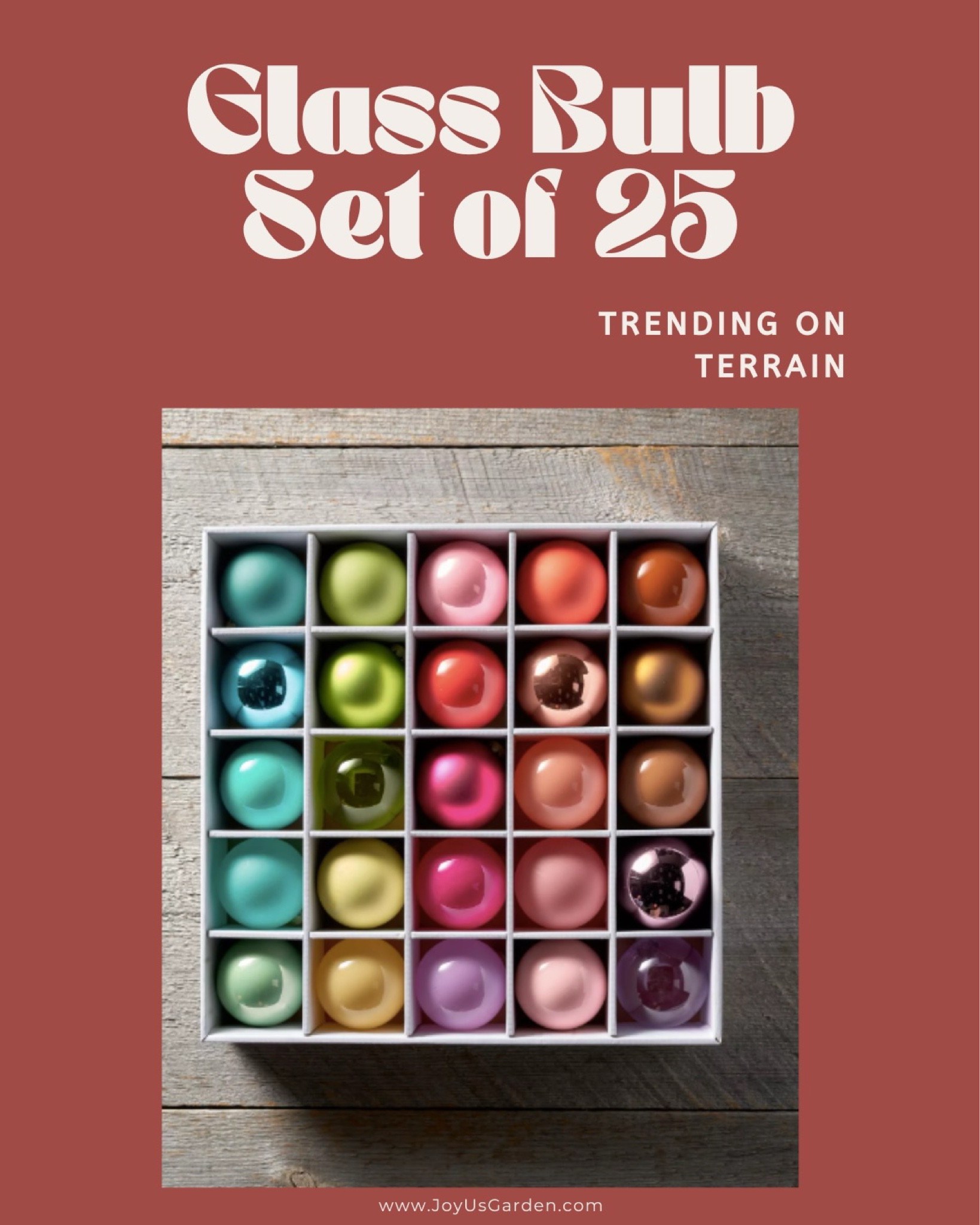 Glass Bulb Ornament Set, 25, such fun colors!

#LTKSeasonal #LTKHome