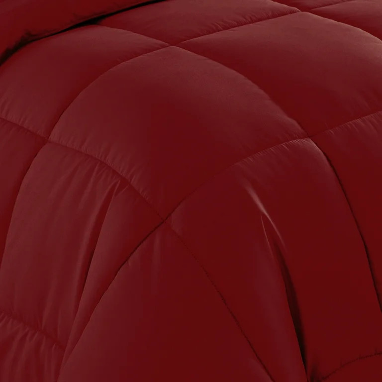 Luxury Red 7-piece Bed in a Bag Down Alternative Comforter Set, King - Walmart.com | Walmart (US)