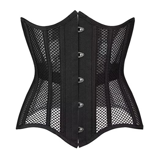 EverLove Women's Heavy Spiral 16 Steel Boned Underbust Corset Waist Training Shaper Cincher Black6 3X-Large | Amazon (US)