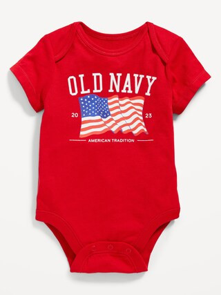 Matching Unisex Short-Sleeve Logo-Graphic Bodysuit for Baby | Old Navy (US)