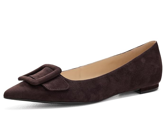 Nine West Jesike Women's Flat Shoes Black Suede : 5.5 M | Zappos.com
