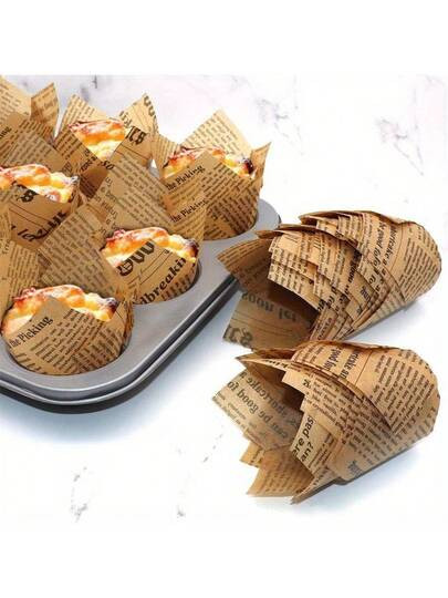 50/100/200 pezzi Pirottini per cupcake a forma di tulipano, pirottini per muffin, pirottini di ca... | SHEIN