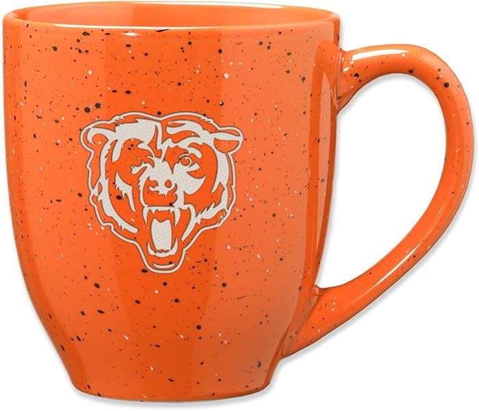 Rico Industries NFL Football 16 oz Team Color Laser Engraved Speckled Ceramic Coffee Mug | Amazon (US)