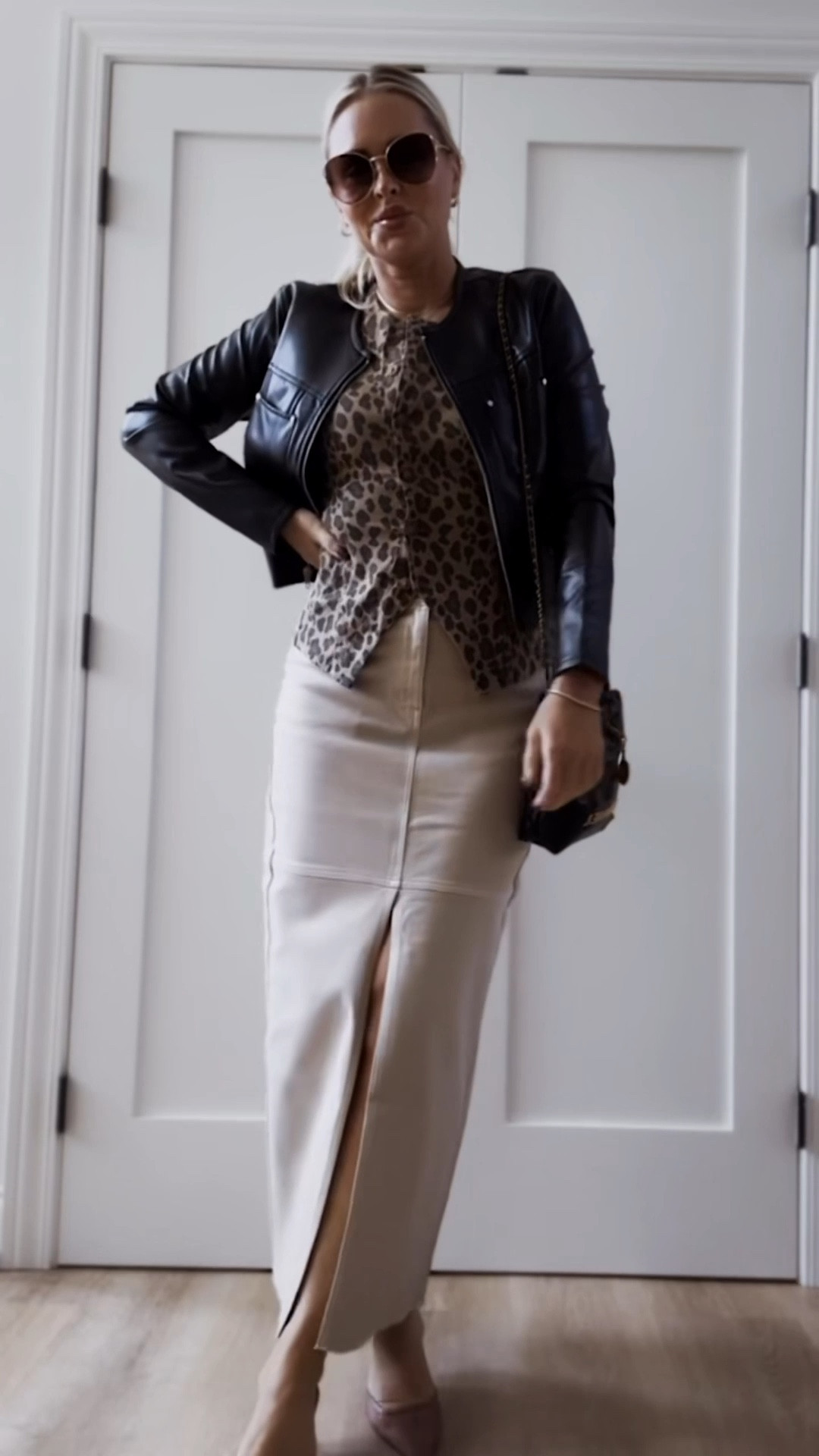 New fall arrivals for work & play! SO good 🔥❤️‍🔥! Packed this all and went a day late but all keepers! LOVE!➡️:30% off sitewide using my code: LAUREN30 

@level99jeans #Level99Style #Ad

Outfit inspo. Style. Fall style. Fall fashion. Skirt. Leather jacket. Leopard. Workwear. Versatile. Long skirt. Work outfits. Fall workwear. 

#LTKSeasonal #LTKStyleTip #LTKWorkwear