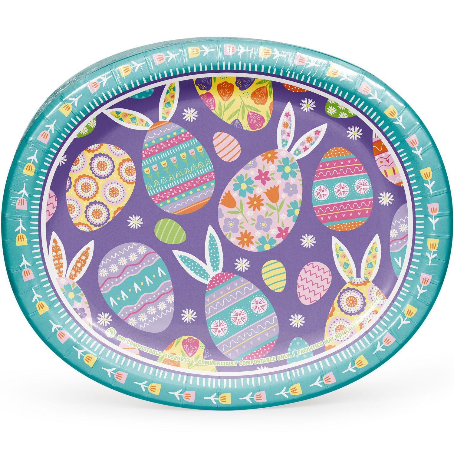 Member's Mark Easter Oval Paper Plates, 10" x 12", 50 ct. | Sam's Club