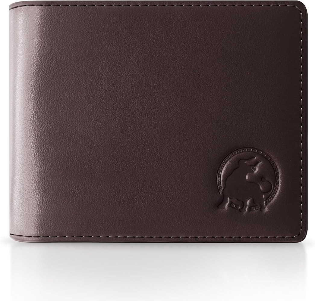 Full-Grain Leather Wallet for Men, Minimalist Slim Mens Bifold RFID Blocking Wallet with Cash Poc... | Amazon (US)
