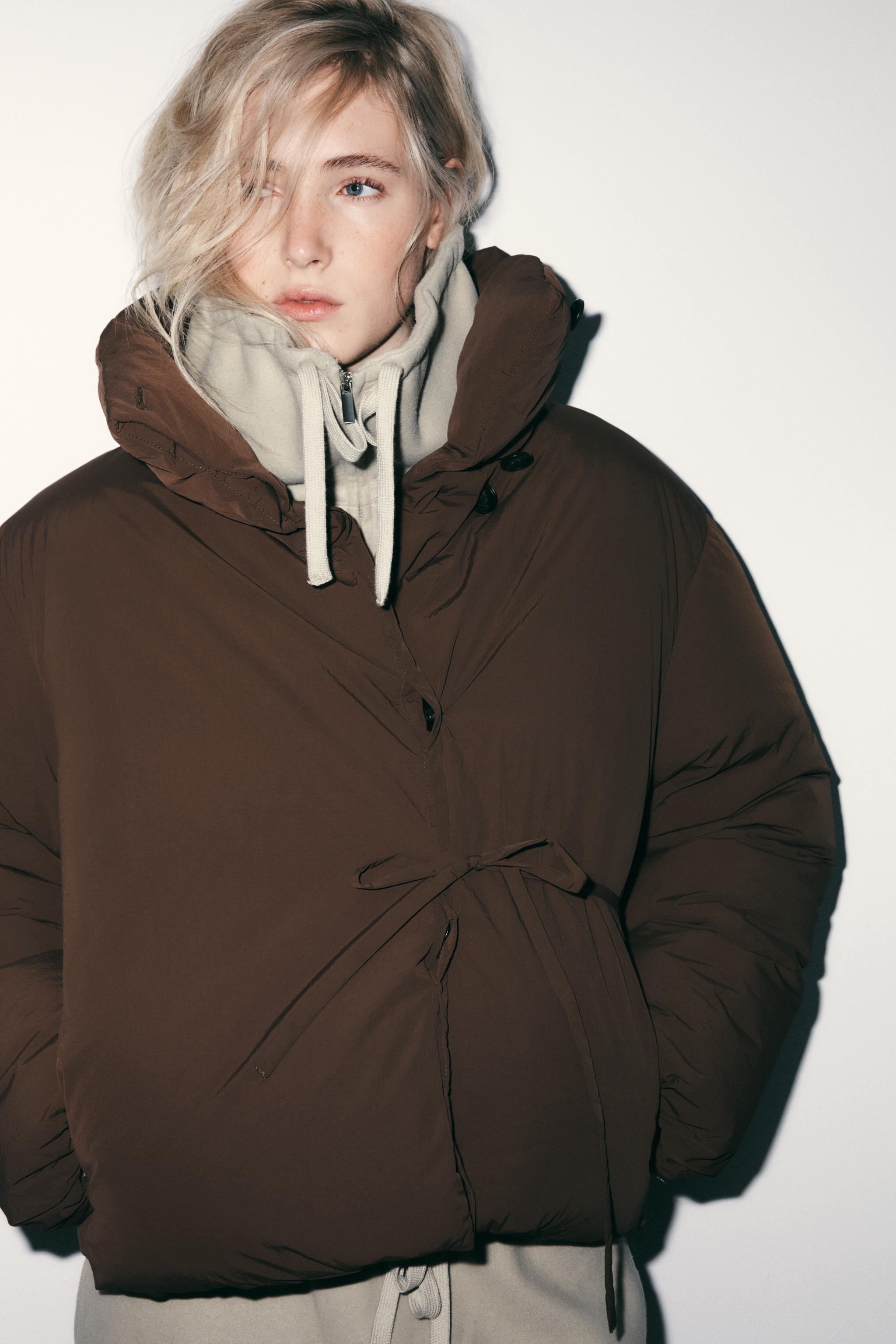 SHORT WATER AND WIND PROTECTION PUFFER ANORAK | Zara US