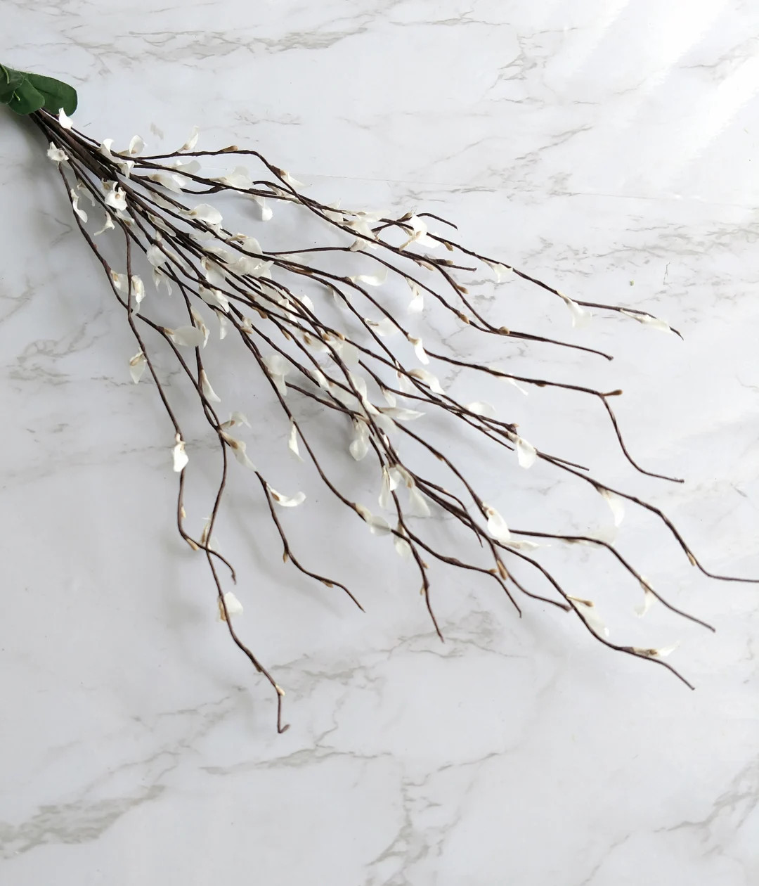 Vintage Blossom Twig White Flowers Peps Spray for Wedding Decorations, Bridal Crowns, Floral Arra... | Etsy (US)