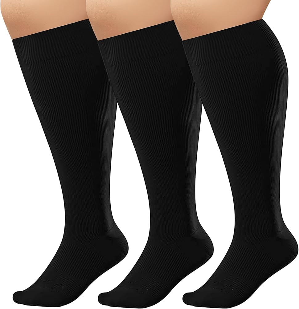 CONRAN KREMIX Plus Size Compression Socks For Women | Amazon (US)
