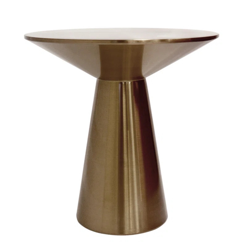 Lorenzo Stainless Steel Top Block End Table | Wayfair North America