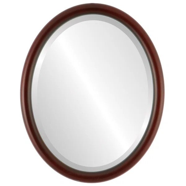 Azal Oval Wood Wall Mirror | Wayfair North America