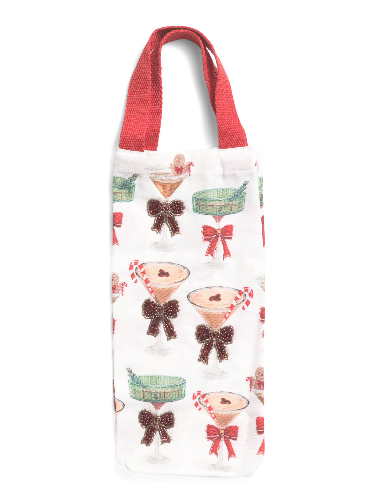 Christmas Cocktails Wine Bag | TJ Maxx