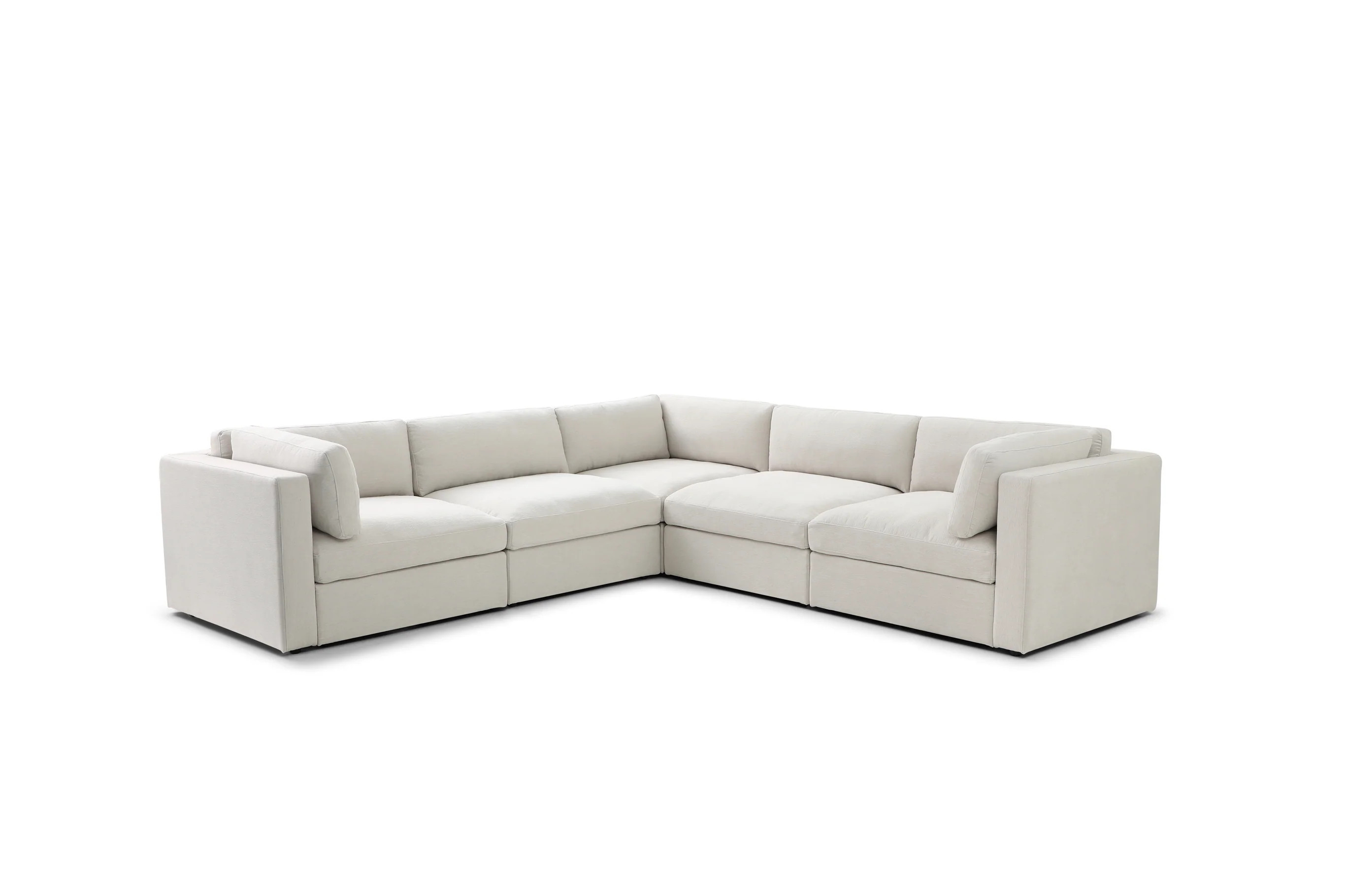 Bella Corner Sectional - White Sand Performance Linen | Bellamia Collections