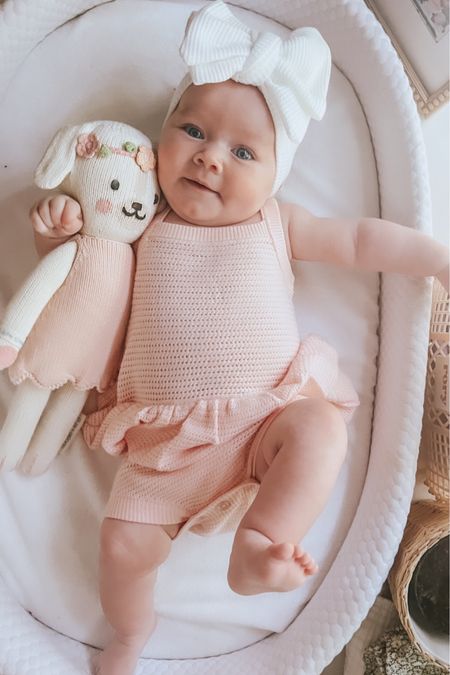 Pink knit romper 
Baby girl romper 
Knit baby doll

#LTKbaby #LTKfamily #LTKbump