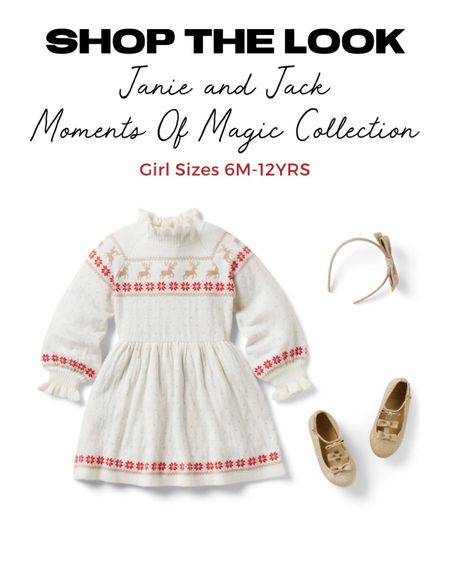 ✨Shop the Look: Janie and Jack Moments of Magic Collection for Girl 6M-12YRS✨

Our soft sweater dress is the coziest way to get dressed up for the holidays. In festive Fair Isle with intarsia-knit reindeer and a ruffled collar and cuffs for total style-meets-comfort.

Whether it's her first holiday or a family moment to remember, Janie and Jack Holiday Collection will make a statement in your Holiday Party and Christmas Cards!


Winter Outfit
Holiday outfit 
Christmas outfit
New Year outfit 
Christmas party outfits 
First Christmas outfits
Girl Christmas outfits 
Boy Christmas outfit
Kids birthday gift guide
Children Christmas gift guide 
Christmas gift ideas
Nursery
Baby shower gift
Baby registry
Take home outfit
Sale alert
New item alert
Baby hat
Baby shoes
Baby dress
Baby Santa hat
Newborn gift
Baby outfit
Baby keepsakes 
Baby headband 
Winter coat
Winter dress
Holiday dress
Christmas dress
Girl dresses
Girls purse
Bow purse
Plaid Bow Headband
Plaid Puff Sleeve Dress
Bow flat
Christmas cards
Classic Christmas 
Merry and bright 
Merry Christmas 
White Christmas 
Winter wonderland 
It’s the most wonderful time of the year
Nice list
Naughty list
Christmas family photo session outfits 
Photo session outfit inspo
Santa’s list
Wedding guest
Gifts for her
Merry pennant
Sugarfina
Neiman Marcus
Amazon books
Christmas books

#LTKGifts #LTKGiftGuide #LTKFashion 
#liketkit #LTKHoliday #LTKCyberweek #LTKkids #LTKunder100 #LTKhome #LTKwedding #LTKshoecrush #LTKbump #LTKfamily #LTKitbag #LTKunder50 #LTKSeasonal #LTKbaby


#LTKHoliday #LTKkids #LTKSeasonal