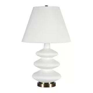 Meyer&Cross Carleta 26.5 in. Matte White Triple Gourd Lamp TL0386 - The Home Depot | The Home Depot