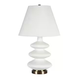 Meyer&Cross Carleta 26.5 in. Matte White Triple Gourd Lamp-TL0386 - The Home Depot | The Home Depot