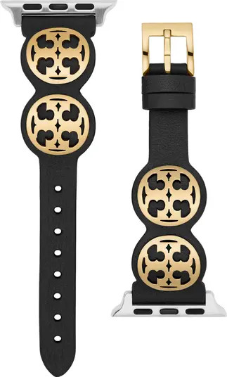 Tory Burch Miller Leather Band for Apple® Watch, 42mm/44mm | Nordstrom | Nordstrom