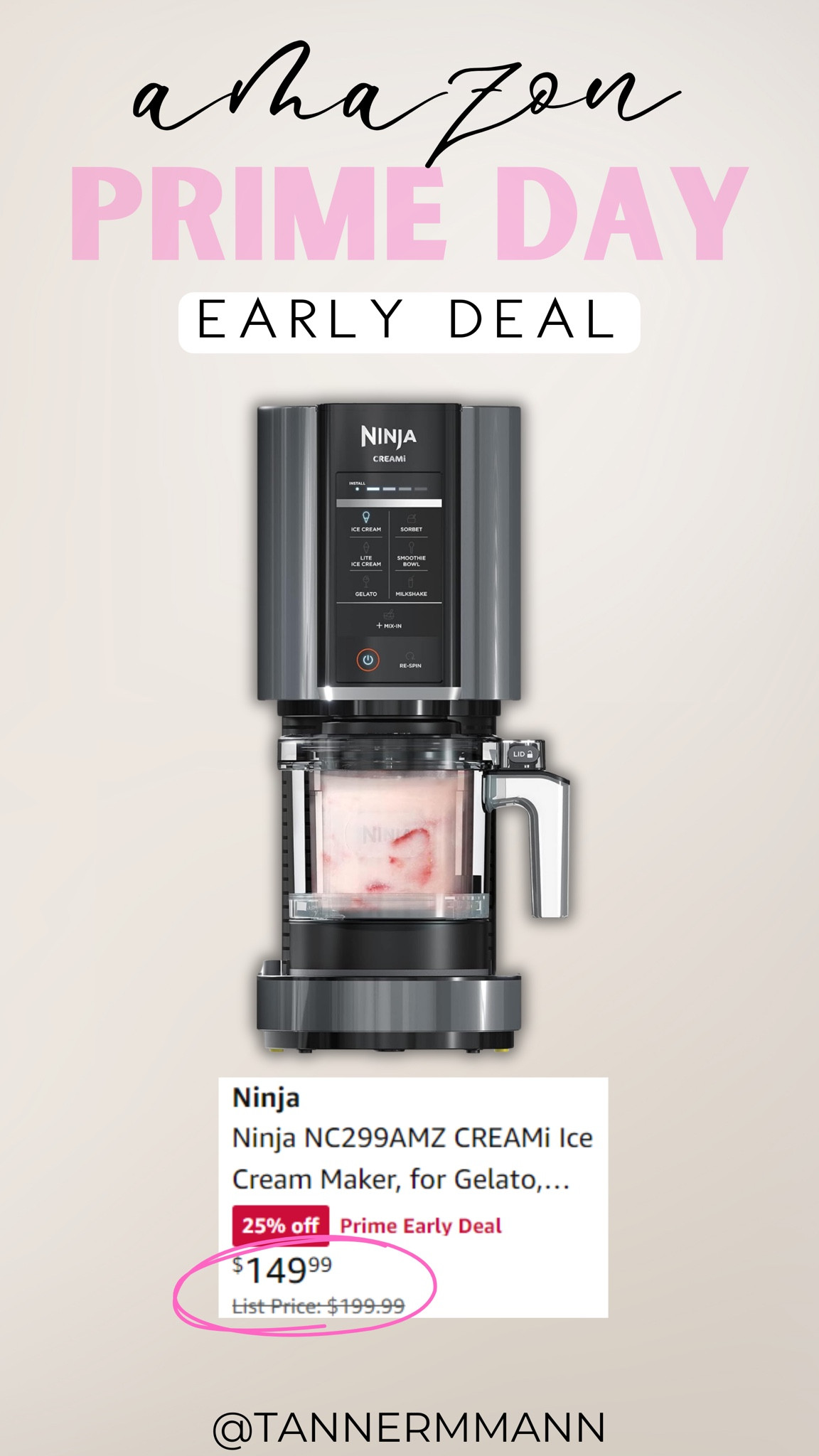 Amazon Prime Early Deal #ninjacreami

#LTKSeasonal #LTKhome #LTKsalealert