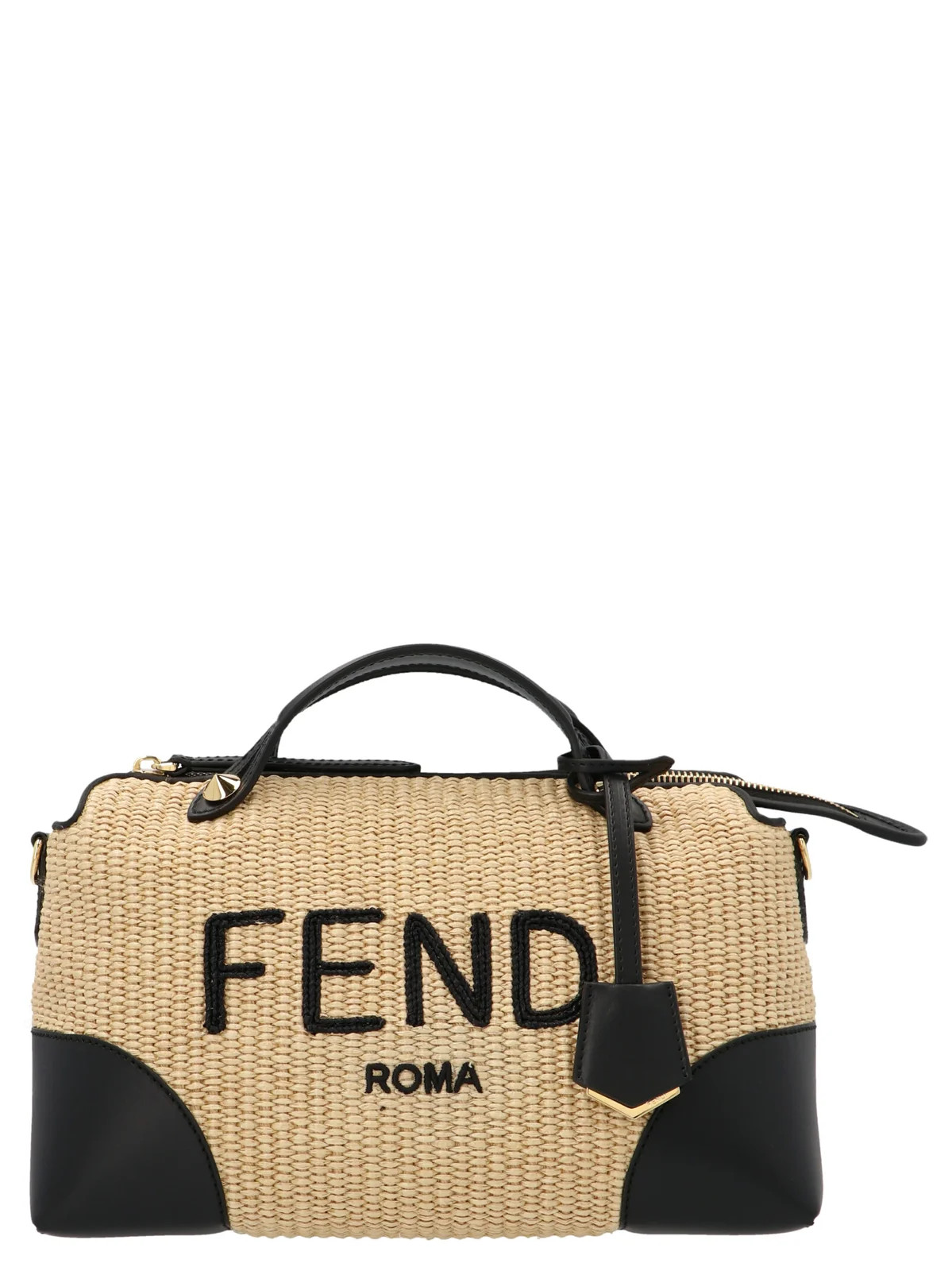 Fendi By The Way Medium Woven Boston Bag | Cettire Global