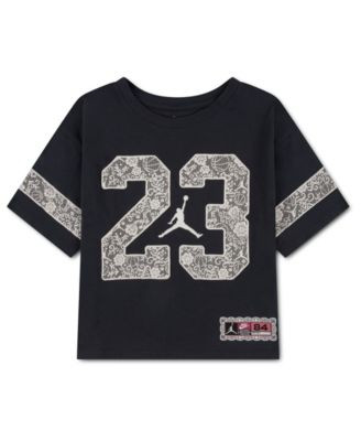Jordan Girls' 7-16 Lace 23 Graphic Short-Sleeve T-Shirt - Off Noir | Macy's