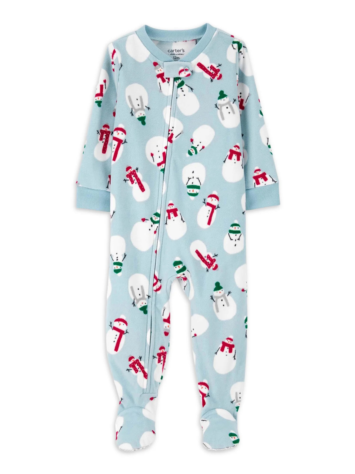Carter's Child of Mine Baby and Toddler Holiday One-Piece Pajamas, Sizes 0-5T | Walmart (US)