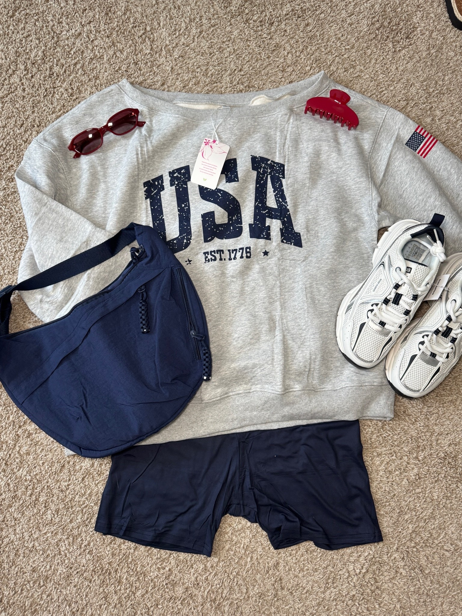 Casual outfit for the 4th 🇺🇸💙

#LTKootd #LTKSeasonal #LTKMidsize