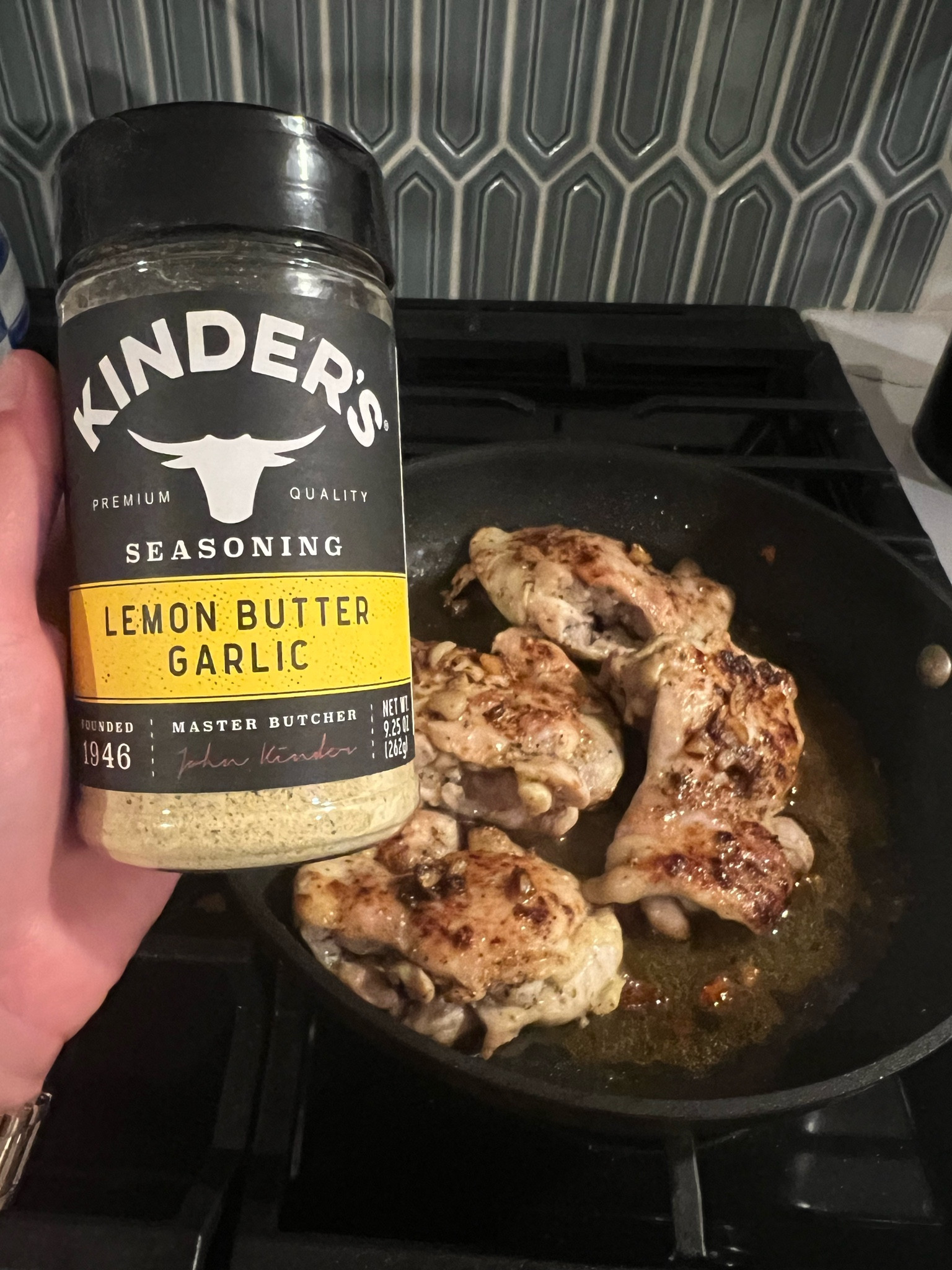 Kinder’s lemon butter garlic seasoning- y’all this stuff is sooo good. 0 calories, <1 carb, <200mg of sodium 

#LTKfamily #LTKunder50 #LTKhome