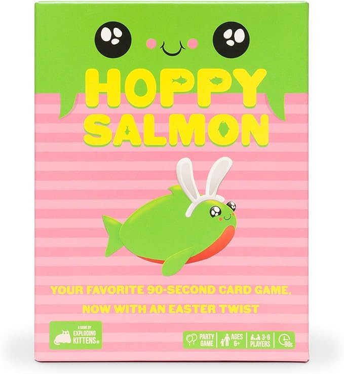 Exploding Kittens Hoppy Salmon 3-6 Players - Ages 6+ - 90 Second Rounds - Easy to Learn Quick Mat... | Amazon (US)