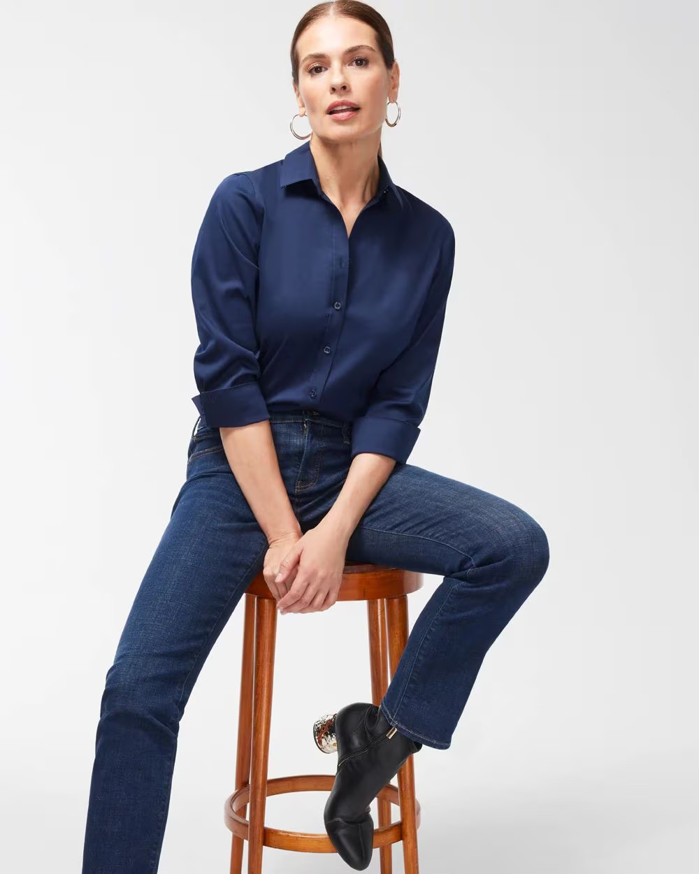 3/4 Sleeve Stretch Shirt | Chico's