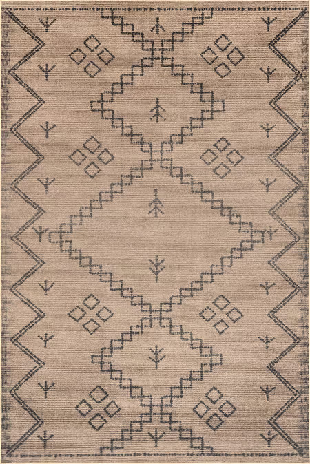 Natural Erica Easy-Jute Washable Diamond Area Rug | Rugs USA