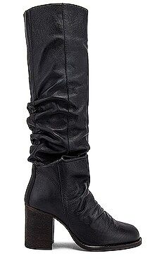 Free People Ellee Tall Slouch Boot in Black from Revolve.com | Revolve Clothing (Global)