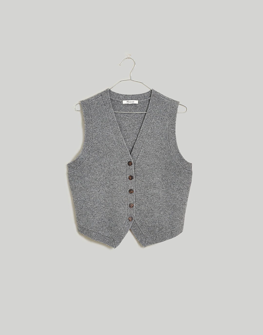 V-Neck Button-Front Sweater Vest | Madewell