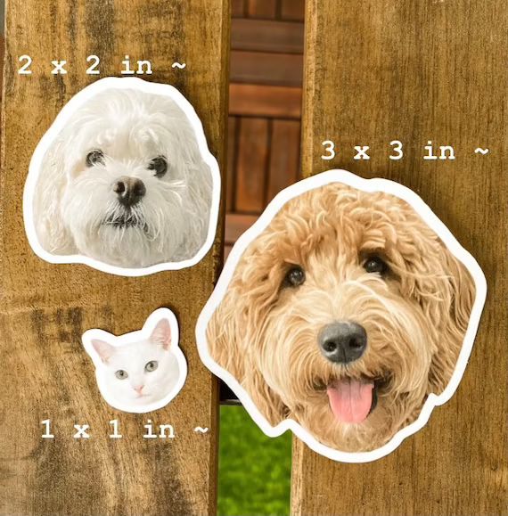 Custom Pet Stickers, Custom Dog Sticker, Custom Cat Sticker, Water Bottle Sticker, Dog Mom Gift, ... | Etsy (US)