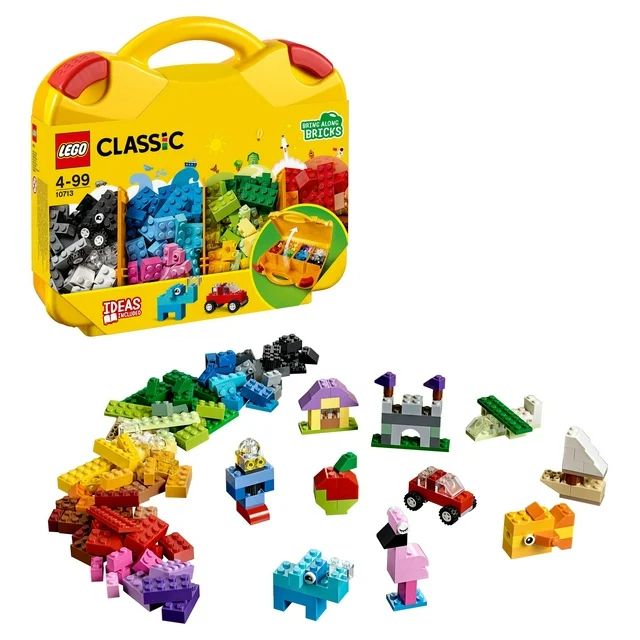 LEGO Classic Creative Suitcase 10713 - Includes Sorting Storage Organizer Case with Fun Colorful ... | Walmart (US)