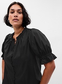 Ruffled Puff Sleeve Shirt | Gap (US)
