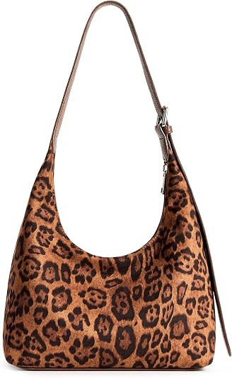 KALIDI Crescent Tote Bag, Women Underarm Handbag Vegan Leather Zipper Shoulder Purse Hobo for Eve... | Amazon (US)