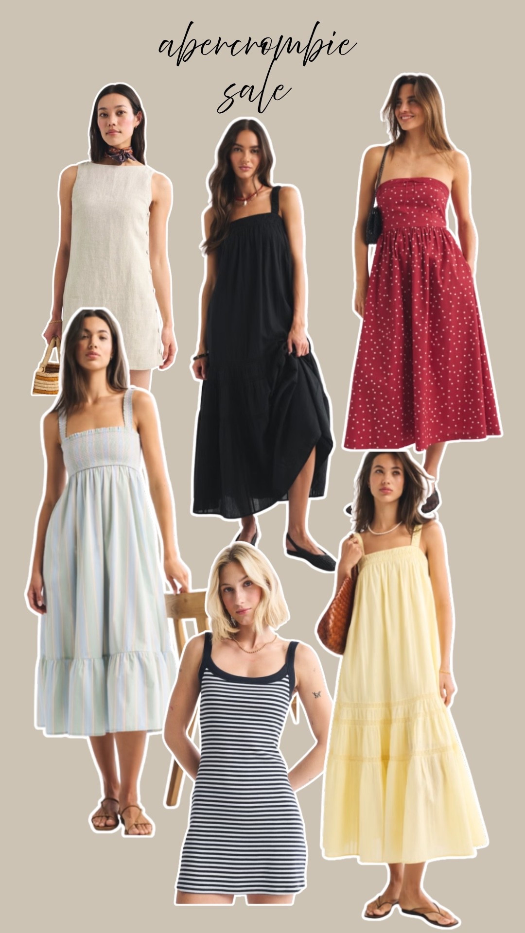 all dresses 25% off plus an extra 20% off with code AFLTK! ends tomorrow!

#LTKxAbercrombie