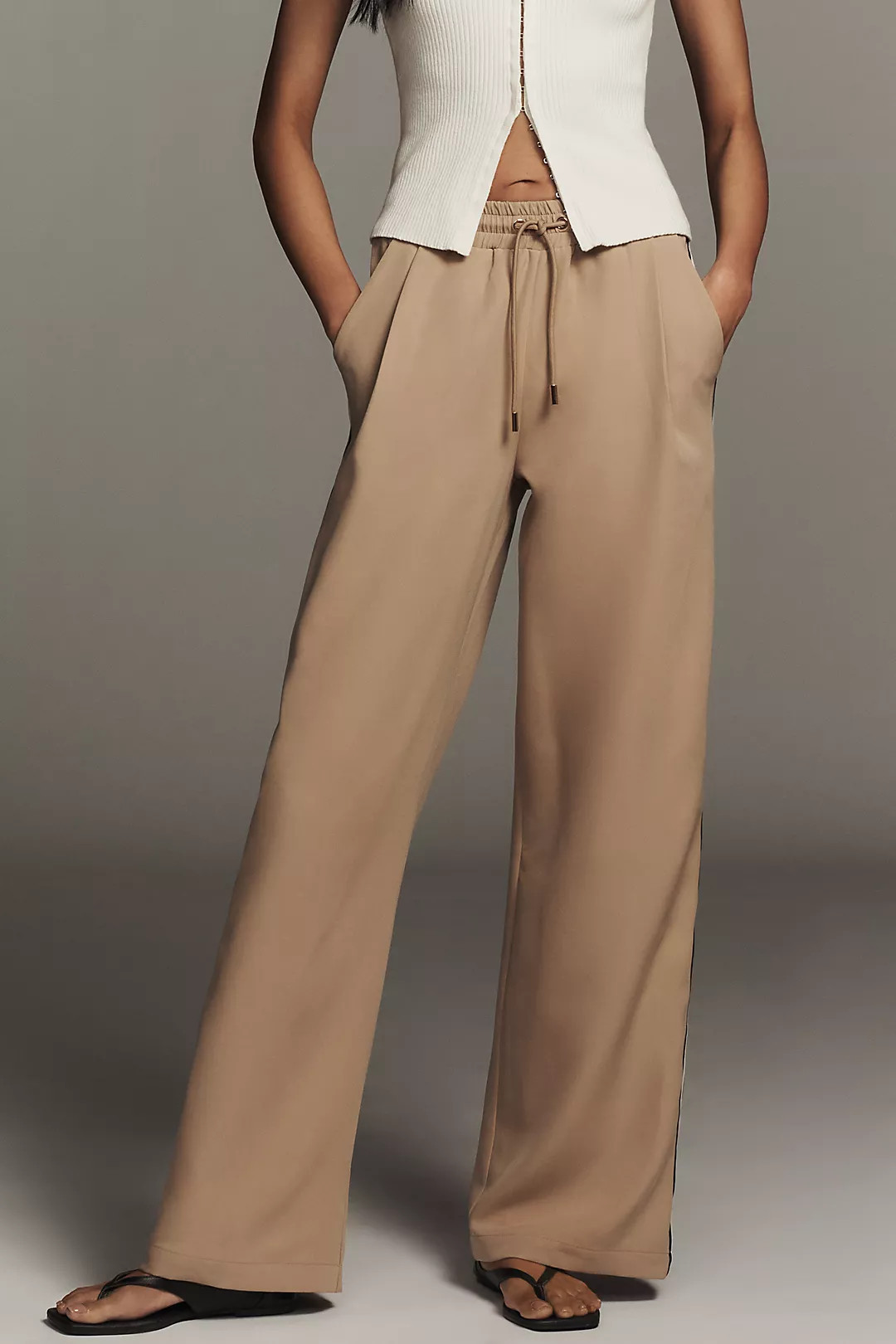 Bishop + Young Ford Tie-Front Track Pants | Anthropologie (US)