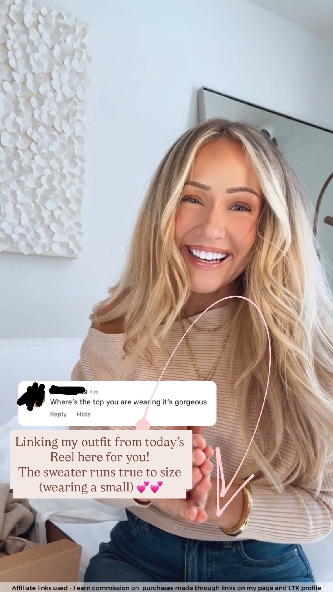 Off the shoulder sweater 