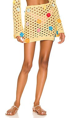 Lovers and Friends Flower Power Skirt in Pastel Yellow from Revolve.com | Revolve Clothing (Global)