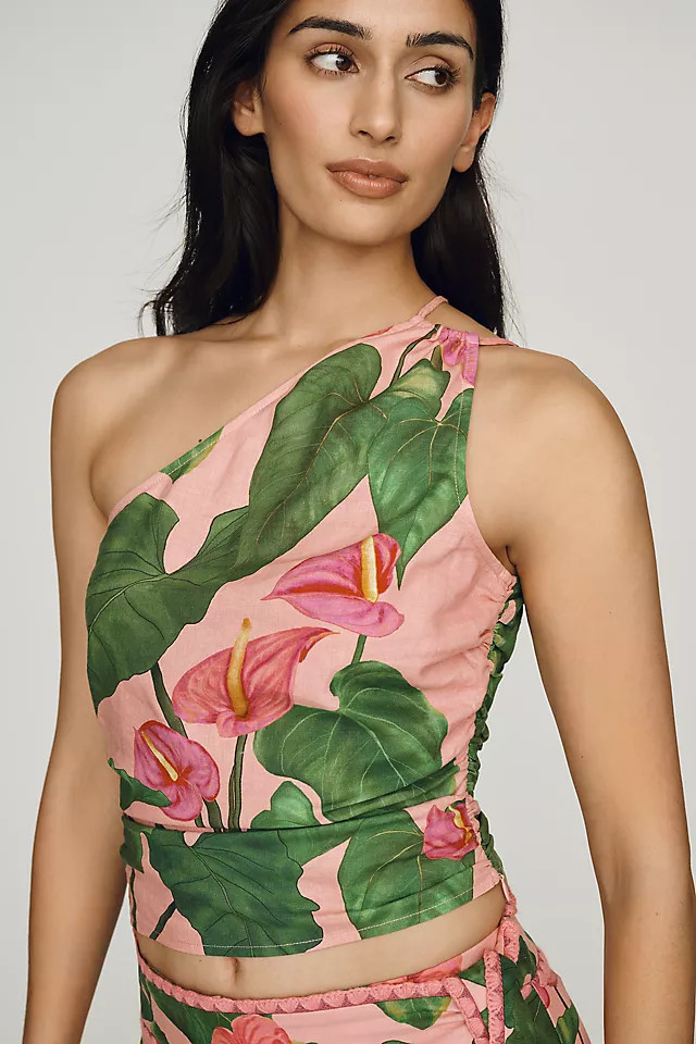 Farm Rio x Anthropologie One-Shoulder Top | Anthropologie (US)