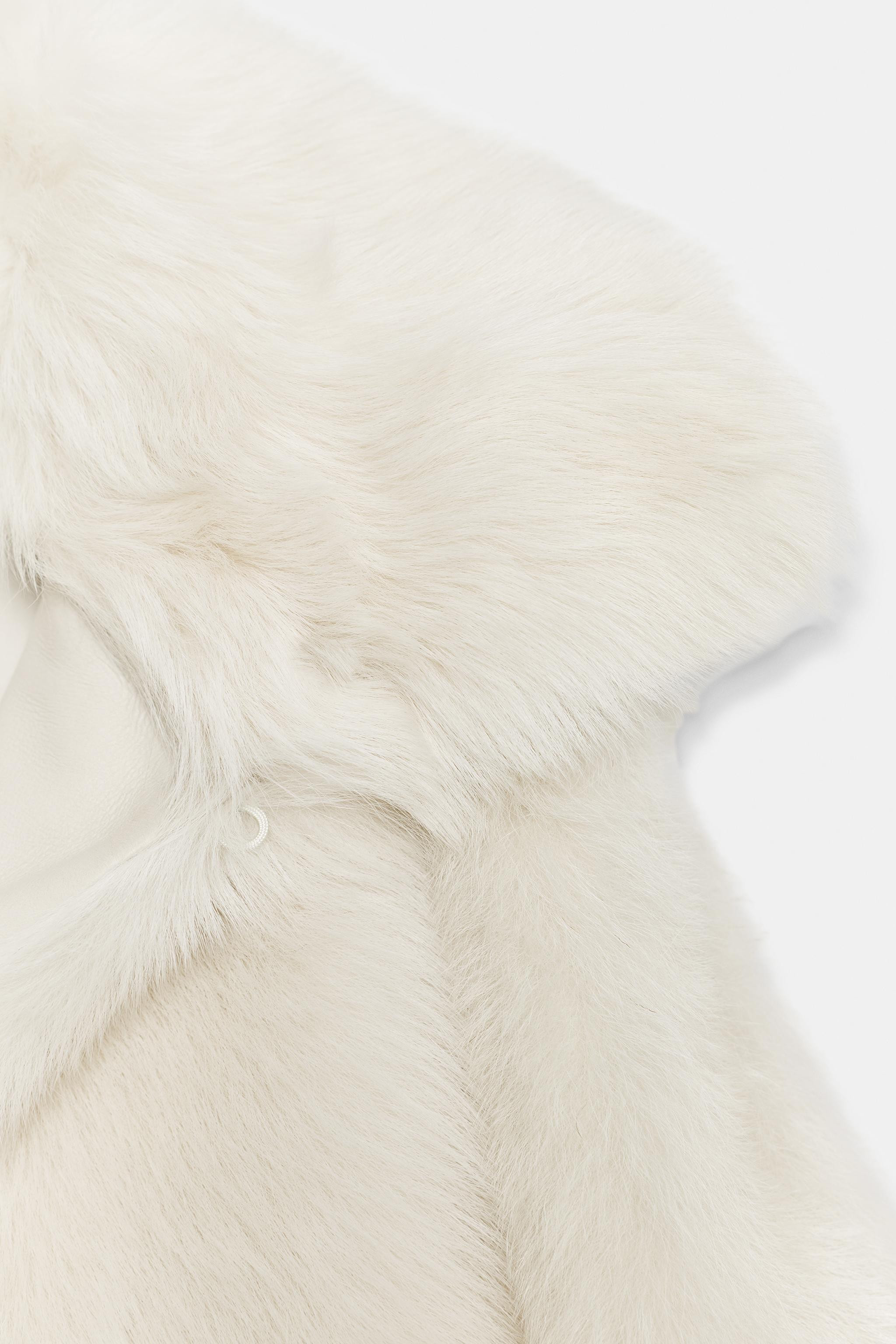 LEATHER COAT WITH SHEEPSKIN ZW COLLECTION | Zara UK